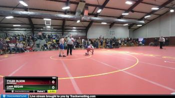 160 lbs Semifinal - Tyler Olson, Okanogan vs Liam Regan, Manson