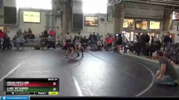 88 lbs Round 6 (8 Team) - Aidan McClure, Warhawks Black vs Luke Richards, NCWAY Crusaders