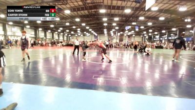 195 lbs Rr Rnd 2 - Cori Tonte, Indiana Outlaws Black vs Carter Storm, Parabellum Wrestling Academy