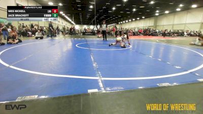 88 lbs Semifinal - Wes Nickell, LWA 12U vs Jace Brackett, Wyoming Underground