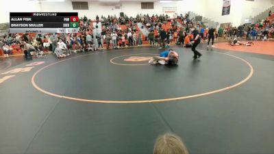120-122 lbs Round 3 - Brayson Muller, Sheridan Junior High School vs Allan Fisk, Powell Middle School