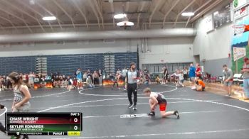 115/125 Round 1 - Chase Wright, NoWorries Academy vs Skyler Edwards, Grizzlies Wrestling Club