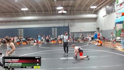 115/125 Round 1 - Chase Wright, NoWorries Academy vs Skyler Edwards, Grizzlies Wrestling Club