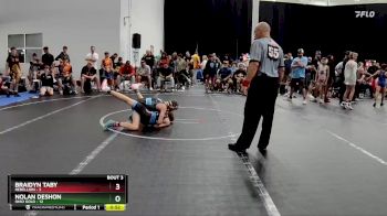 96 lbs Placement (4 Team) - Nolan DeShon, Ohio Gold vs Braidyn Taby, Rebellion