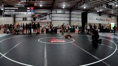 70 kg Champ. Round 2 - Bryce Boumans, Viking Wrestling Club (IA) vs Jonah Chew, Ewa/HI Bred Wrestling Club