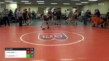 106 lbs Rr Rnd 3 - Jordan Manyette, Team Round Up HS vs Angelo Lomonte, CRWC HS