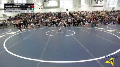 86 lbs Semifinal - Colton LoGalbo, District 3 Wrestling vs Anthony Herron, Carmel Youth Wrestling Club