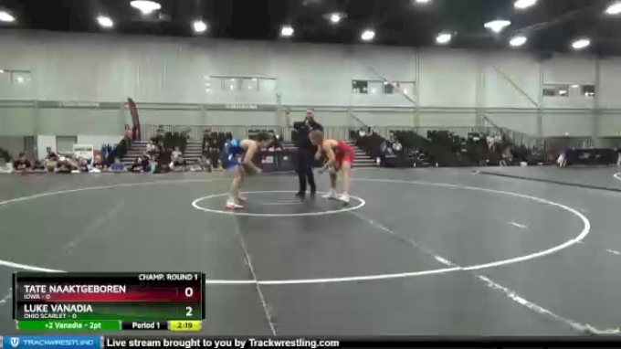 182 lbs Round 1 (16 Team) - Tate Naaktgeboren, Iowa vs Luke Vanadia ...