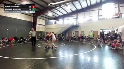 132 lbs Consolation - Blayr Strawser, Lehighton vs Journee Stoeckel, Lehighton