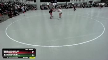 125 lbs Cons. Round 2 - Moriah Morphet, Braves Wrestling Club vs Katie Davidson, Team Nazar Training Center