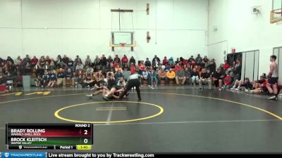 DIVISION 15 lbs Round 2 - Brock Kleitsch, Wapsie Valley vs Brady Rolling, Waverly-Shell Rock