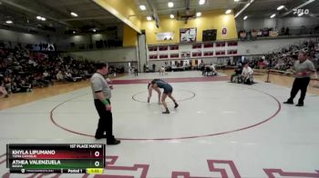 107 lbs 1st Place Match - Athea Valenzuela, Basha vs Khyla Lipumano, Yuma Catholic