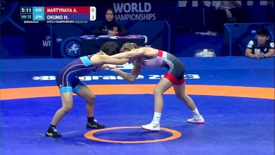 55 kg Qualif. - Aryna Martynava, Individual Neutral Athletes vs Haruna Okuno, Japan