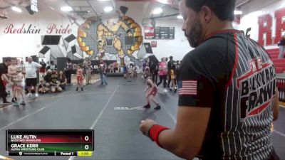 65 lbs Round 5 - Luke Autin, Backyard Brawlers vs Grace Kerr, Alpha Wrestling Club