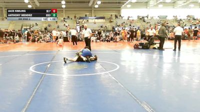126 lbs Rr Rnd 2 - Jace Kimling, BC Predators - HSB vs Anthony Mendez, Gold Standard Wrestling - HSB