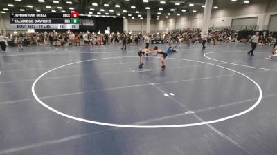 70 lbs Quarters - Talmadge Dawkins, Roundtree Wrestling Academy vs Johnathan Millz, Pomona Wrestling Club Colorado