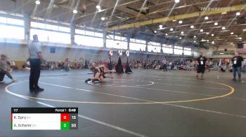 117 lbs Placement (4 Team) - Audrey Scherer, Missouri Gold vs Kandice Spry, Black Mambas