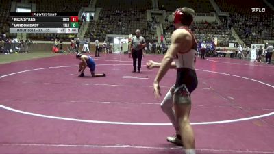 5A 132 lbs Quarterfinal - Nick Sykes, Shelby County vs Landon East, Valley High School