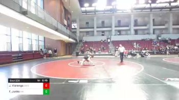 141 lbs Consolation - Joshua Viarengo, Davidson vs Freddy Junko, Virginia Military Institute