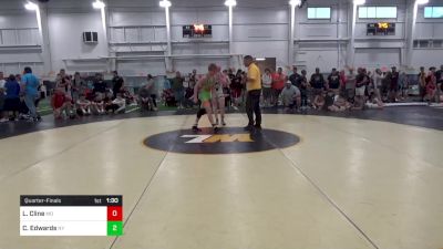 120-C lbs Quarterfinal - Luke Cline, MO vs Cullen Edwards, NY