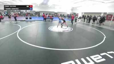 70 lbs Champ. Rd Of 32 - Esmat Sultani, United Wrestling Club vs Daniel Sanchez