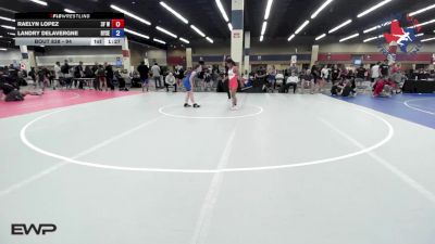 94 lbs Rr Rnd 4 - Raelyn Lopez, 3F Wrestling vs Landry DeLaVergne, Ryse Wrestling Club