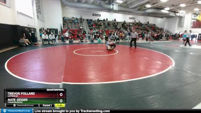 285 lbs Quarterfinal - Nate Geiger, Thunderridge vs Trevor Pollard, Lutheran