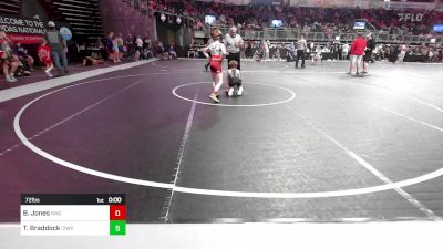 72 lbs Consi Of 8 #1 - Nicholas Griffith, North Desoto Wrestling Academy vs Cole Wright, Troy