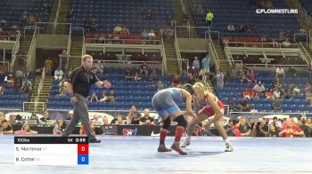 100 lbs Rnd Of 16 - Sage Mortimer, Utah vs Brittany Cotter, Texas