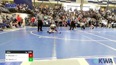 55 lbs Semifinal - Kasen Shouse, Cowboy Wrestling Club vs Maddox Harris, Oklahoma Wrestling Academy