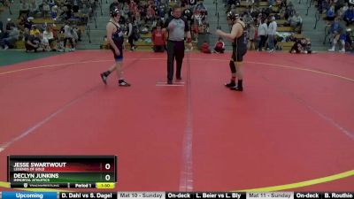 130 lbs Champ. Round 1 - Declyn Junkins, Immortal Athletics vs Jesse Swartwout, Legends Of Gold