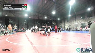 106 lbs 3rd Place - Gavin Light, Coweta Tiger Wrestling vs Tajuan Davis, Team Tulsa Wrestling Club