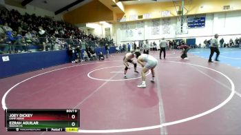 150 lbs Quarterfinal - Joey Dickey, Camp Verde vs Ezrah Aguilar, Bagdad HS