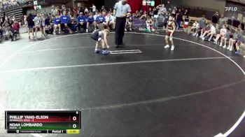 55 lbs Round 4 (6 Team) - Phillip Yang-Elson, Minnesota Gold vs Noah Lombardo, Idaho