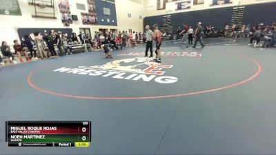 120 lbs Quarterfinal - Noeh Martinez, Wapato vs Miguel Roque Rojas, East Valley (Yakima)