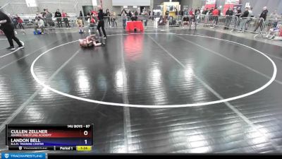 87 lbs Cons. Semi - Cullen Zellner, Askren Wrestling Academy vs Landon Bell, B.A.M. Training Center