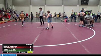 112 lbs Semifinal - Emmett Silva, Arab Youth Wrestling vs Aaron Webster, Brute Force Wrestling