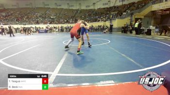 105 lbs Quarterfinal - Tucker Teague, Amped Wrestling Club vs Riley Beck, Shelton Wrestling Academy