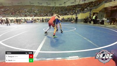 105 lbs Quarterfinal - Tucker Teague, Amped Wrestling Club vs Riley Beck, Shelton Wrestling Academy