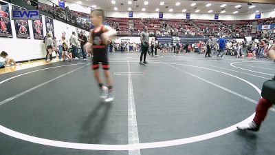 43 lbs Consi Of 8 #2 - Boomer Clinkenbeard, Comanche Takedown Club vs Cannon Francis, Skiatook Youth Wrestling