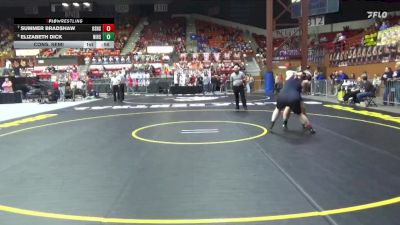 235 lbs Cons. Semi - Elizabeth Dick, Nickerson HS vs Summer Bradshaw, Osawatomie Hs