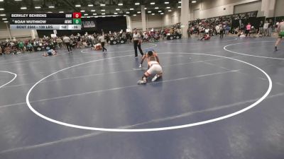 138 lbs 5th Place Match - Noah Wuthnow, Abilene Kids Wrestling Club vs Berkley Behrens, Beast Mode Wrestling