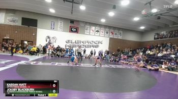 90 lbs Round 3 (6 Team) - JcKoby Blackburn, Glenrock Intermediate Middle School vs Kaegan Hiatt, Upton Middle School