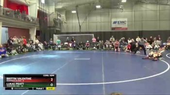 125 lbs Semis & 1st Wrestleback (8 Team) - Brittin Valentine, Nebraska Silver vs Lukas Pratt, Tennessee Red