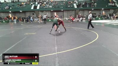 141 lbs Cons. Semi - Carsen Richards, Lake Erie College vs Joey Buttler, Indiana