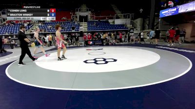 150 lbs Cons. Rd Of 32 - Cohen Long, IN vs Braxton Winkey, IA