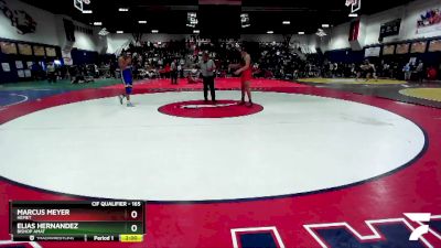 165 lbs Champ. Round 1 - Marcus Meyer, Hemet vs Elias Hernandez, Bishop Amat