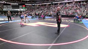 G110-4A Champ. Round 1 - Azure Jacobs, Pueblo Central Girls vs Emily Fiocco, Calhan High School Girls