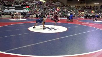 4A 157 lbs Semifinal - Max Eldridge, Shiloh Christian School vs Tate Simmons, Gentry High School Conversion Charter