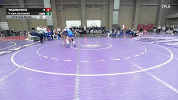 145 lbs 7th Place Match - Naziah Moore, Lewisville Flower Mound vs Caroline Owens, Seckman